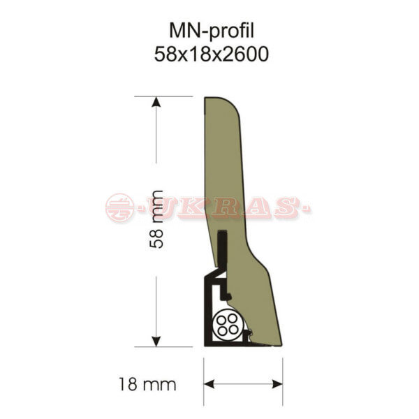 Laminat lajsna MN profil – Bild 2