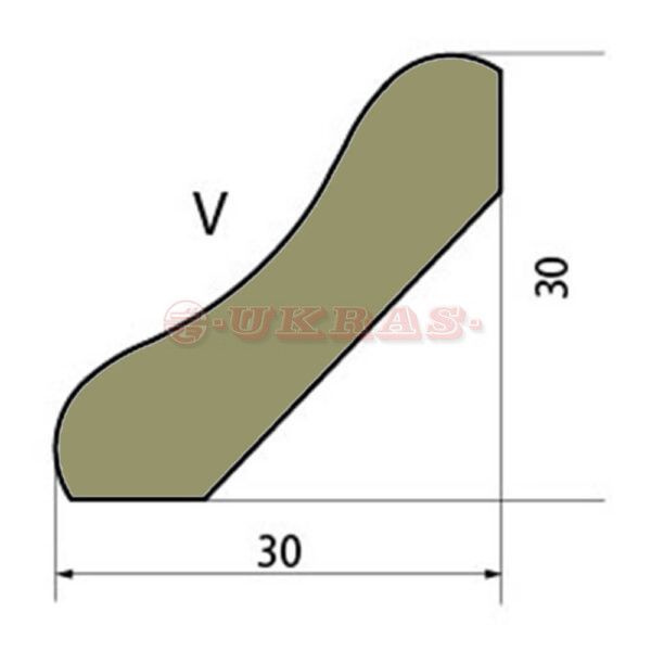 Laminat lajsna V profil – Bild 2