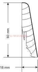 Profil FT 60x18 hrast nelakiran-1826